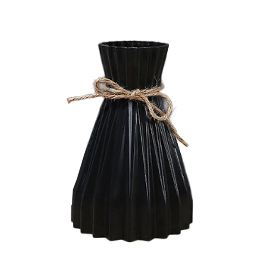 Vase Trockene Blumenflasche Einfache moderne Taille Cinching Kreative Blume Vase Blumenarrangement Kunststoff Blumenpott Home Dekorationen